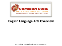 English Language Arts Overview