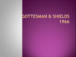Gottesman & Shields 1966