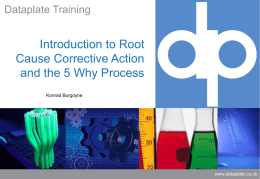 Root Cause Corrective Action