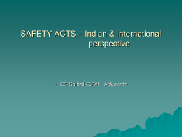 SAFETY ACTS by Saibal C Pal
