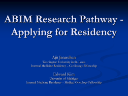 ABIM Research Pathway - Stony Brook University