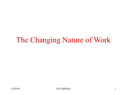 Ch8 The Changing Nature of Work