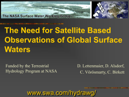 NASA Working Group on Hydrologic Processes of Rivers and