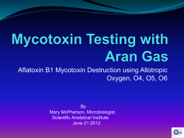 Mycotoxin Testing with Aran Gas