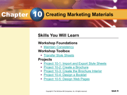Creating Marketing Materials - McGraw