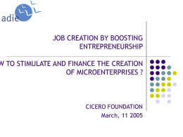 Diapositive 1 - The Cicero Foundation