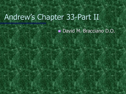 Andrew’s Chapter 33