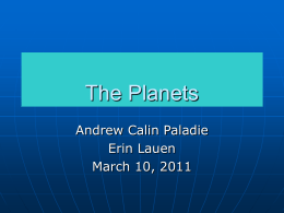 The Planets - Andrew's Blog