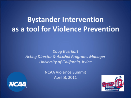 Bystander Intervention - NCAA.org