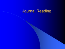 Journal Reading