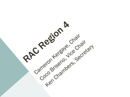 RAC Region 4 Report