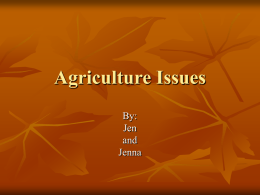 Agriculture Issues