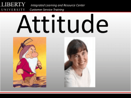 Attitude - DigitalCommons@Liberty University