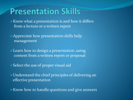 Presentation Skills - हे Buddy ! | Luv • Luc • Always