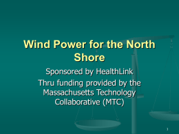 Wind Power for the North Shore