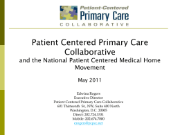 Patient Centered Primary Care Collaborative