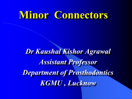 Minor Connectors  - :: King George's Medical