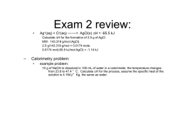 Exam 2 review: