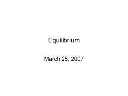 Equilibrium - University of Illinois at Urbana–Champaign