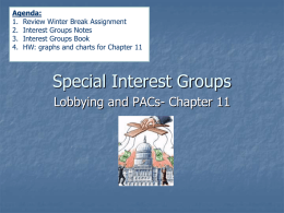 Special Interest Groups - AP Government and Politics