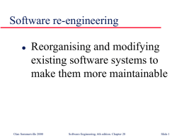 Software re-engineering