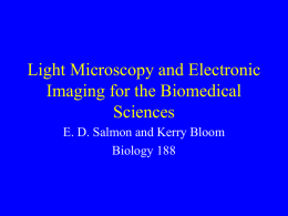 Light Microscopy and Electronic Imaging for the Biomedical