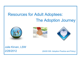 Adoption Presentation Kirven - Mandel School of Applied
