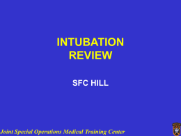INTUBATION - The Brookside Associates | Medical and