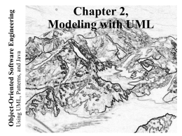 Lecture for Chapter 2, Modeling with UML - ICAR-CNR