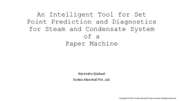 An Intelligent Tool for Set Point Prediction and