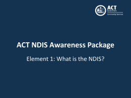NDIS Presentation Pack 1