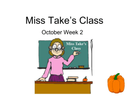 Miss Take’s Challenge
