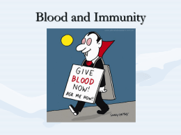 Blood and Immunity - Salisbury Composite High School