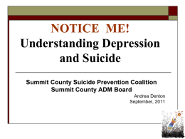 SAVING LIVES: Understanding Depression & Suicide in Our