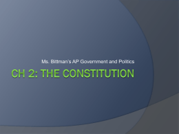 CH 2: The Constitution