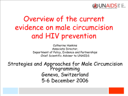 Overview of the current evidence on male circumcision and