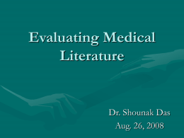 Using the Medical Literature