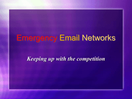 Emergency Email Networks - North American Bowhunting Coalition