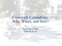 Section 3.4 Marked Versus Unmarked Crosswalks