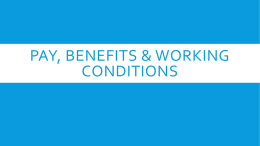 Pay, benefits & working conditions