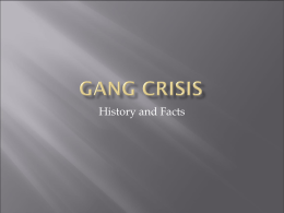 Gang Crisis - El Camino College Compton Center