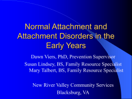 ATTACHMENT AND MATERNAL DEPRESSION