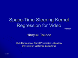 Kernel Regression Based Image Processing Toolbox