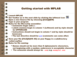Getting started with MPLAB