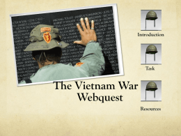 The Vietnam War Webquest - Chippewa Hills Middle School
