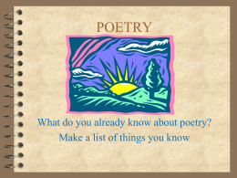 POETRY - Weebly