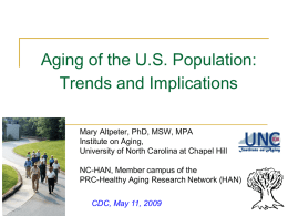 What’s Happening in Health Promotion and Aging Programming?