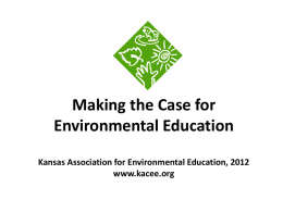 Community Impacts of Environmental Education
