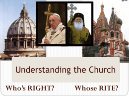 Understanding the Church - St Ann Catholic Church