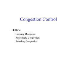 Congestion Control - Wichita State University